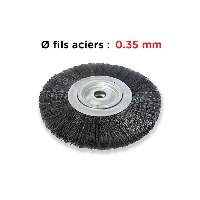 CIRCULAR BROSSES Stahl- oder Edelstahldraht Ø0.35mm