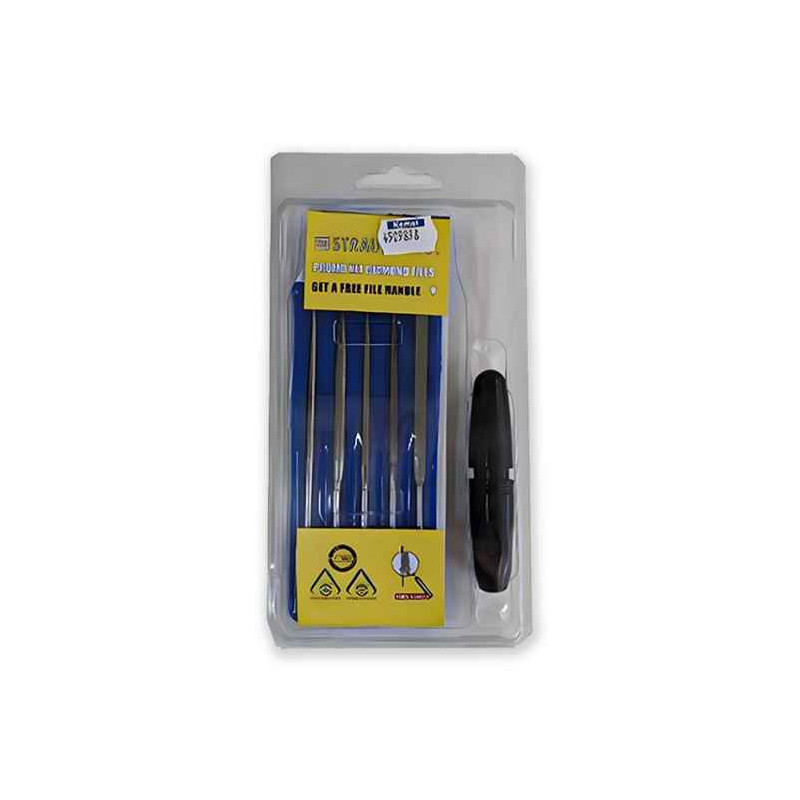 Pack 5 LIMES AIGUILLES diamantées avec manche