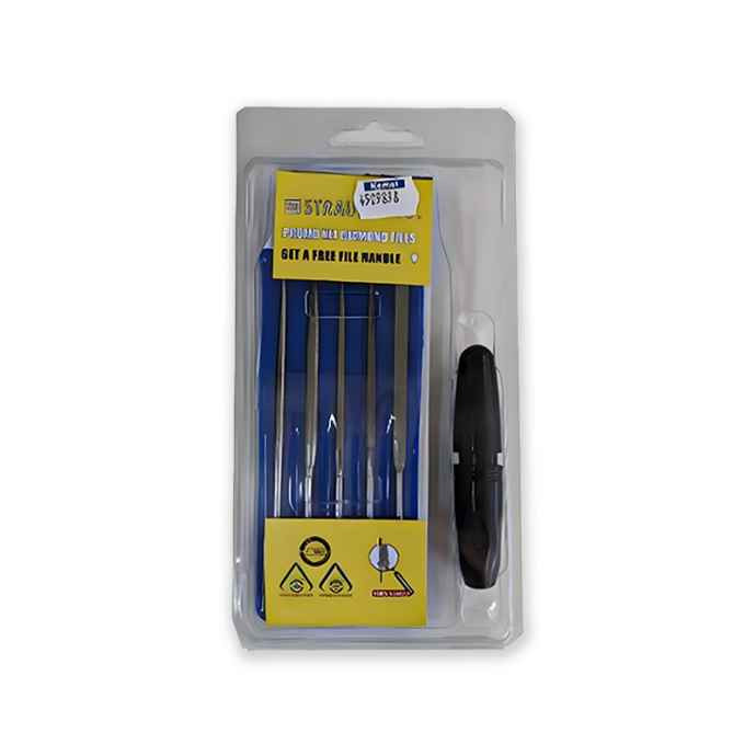 Pack 5 LIMES AIGUILLES diamantées avec manche