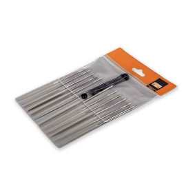 Set of 12 Needle file Bahco bastard cut