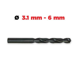 FORETS HSS 960 acier rapide Ø 3.1 à 6 mm.