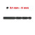 FORETS HSS 960 acier rapide Ø 3.1 à 6 mm.