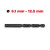 FORETS HSS 960 acier rapide Ø 6.1 à 12.5 mm.