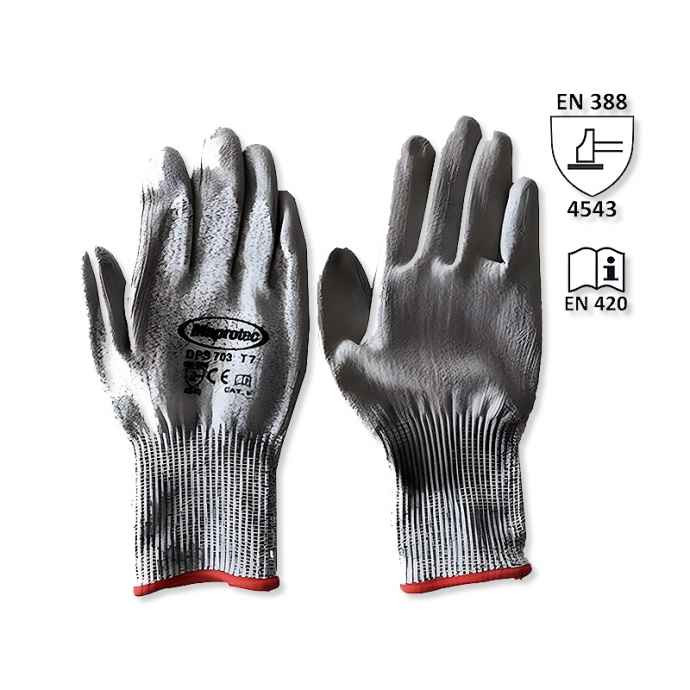 PU coated ANTI-COUPURE GANTS (polyurethane)