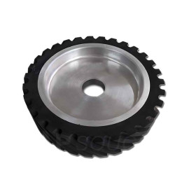 Roues de Contact Caoutchouc Rainuré