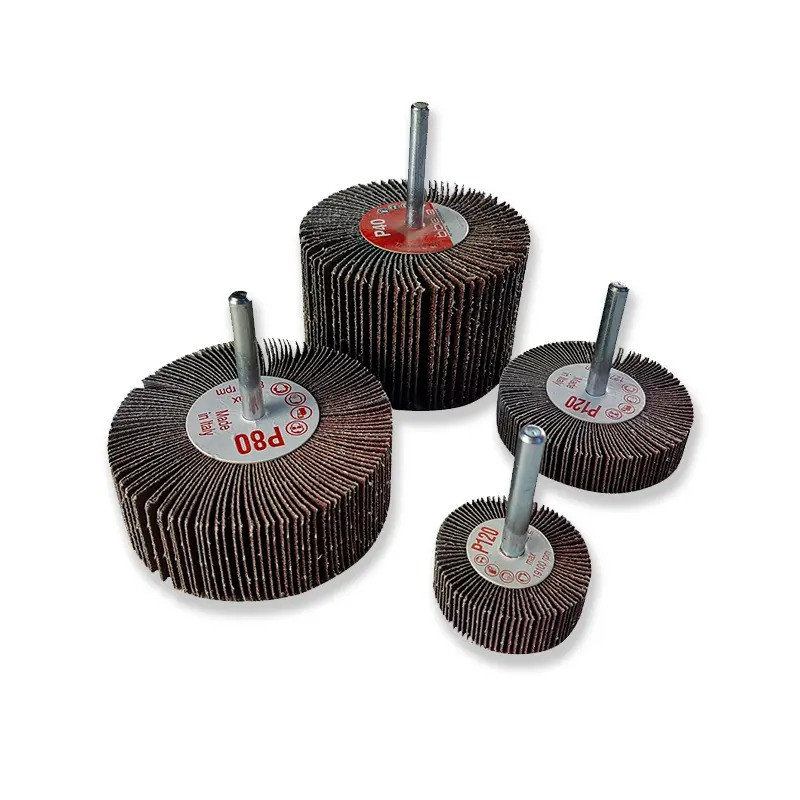 Roue à lamelles sur tige 6 mm Diam/ép. 20X10 mm P320