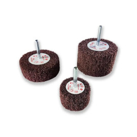 Roue Nylon sur tige 6 mm Diam/ép. 50 X 30mm A/O Moyen