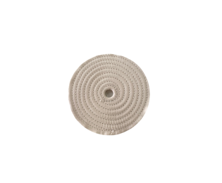 Disque de polissage pour touret à polir cousu en coton 100 x 15 mm